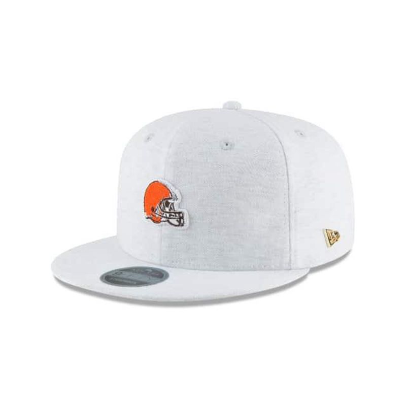 NFL Cleveland Browns Micro Stitch 9Fifty Snapback (QUN7184) - Grey New Era Caps